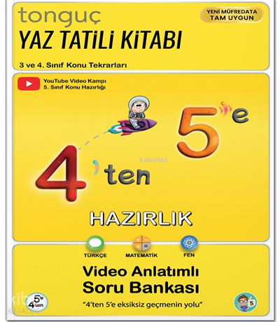 Tonguç Akademi 4'ten 5'e Hazırlık Kitabı