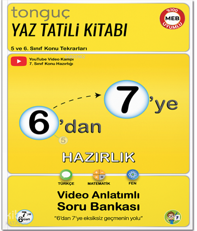 Tonguç Akademi 6'dan 7'ye Hazırlık Kitabı