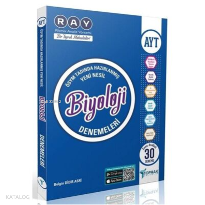 Toprak Yayınları Ayt Biyoloji Deneme Kitabı