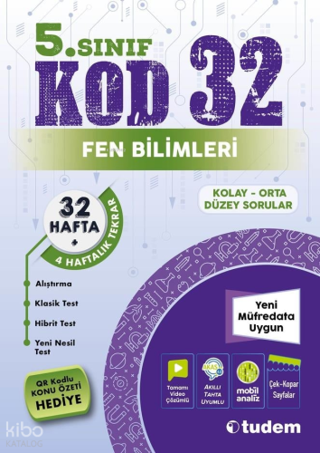 Tudem 5. Sınıf Fen Bilimleri Kod 32