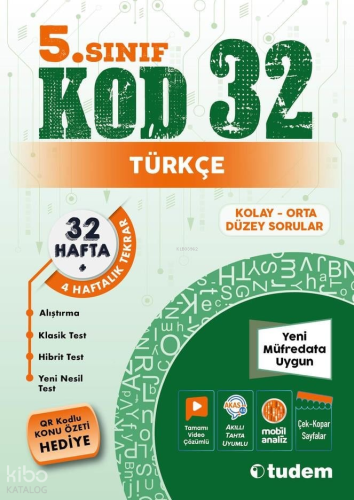 Tudem 5. Sınıf Türkçe Kod 32