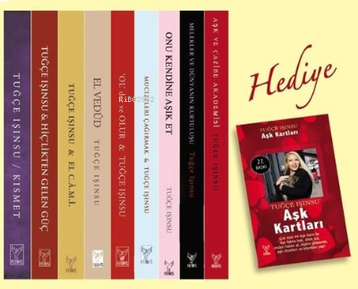 Tuğçe Işınsu Tüm Kitapları Seti - 10 Kitap Takım - Aşk Kartları Hediye