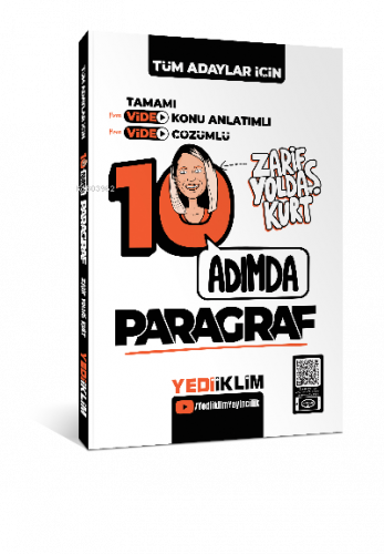 Tüm Adaylar İçin 10 Adımda Paragraf Video Konu Anlatımlı ve Video Çözümlü Soru Bankası