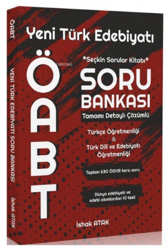 Türk Dili Edebiyatı Yeni Türk Edebiyatı Soru Bankası Çözümlü
