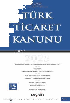 Türk Ticaret Kanunu - LMD–3A (Ciltli)