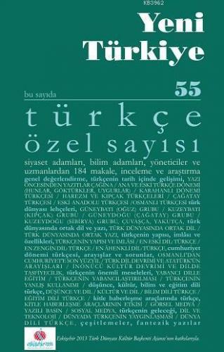 Türkçe Özel Sayısı; yeni türkiye tükçe özel sayısı-55