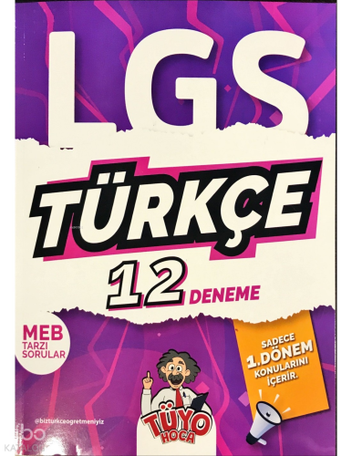Tüyo Hoca LGS 8. Sınıf (1. DÖNEM) Türkçe 12 Deneme