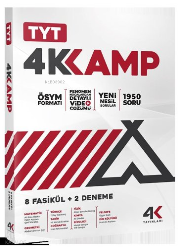 TYT 4K Kamp 8 Fasikül + 2 Deneme