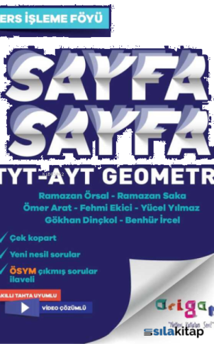 Tyt-Ayt Geometri Sayfa Sayfa Ders İşleme Föyü