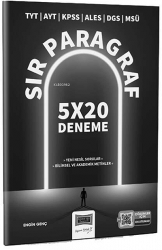 TYT AYT KPSS ALES DGS MSÜ Sır Paragraf 5x20 Deneme