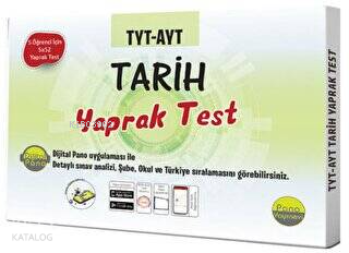 TYT-AYT Tarih Yaprak Testleri (Kutu Test 5 öğrenci için 5x52 Adet)