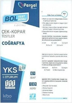 TYT Coğrafya Çek Kopar Testler