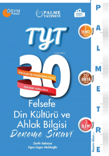 TYT Felsefe, Din Kültürüve Ahlak Bilgisi 30 Deneme Sınavı