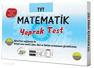 TYT Matematik Yaprak Testleri (Kutu Test 5 öğrenci için 5x48 Adet)