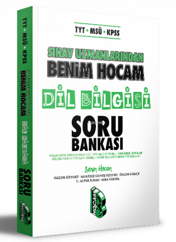 TYT - MSÜ - KPSS Sınav Uzmanlarından Dil Bilgisi Soru Bankası