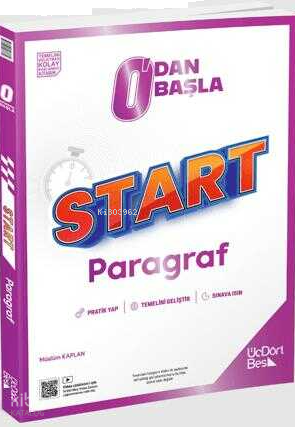 Üç Dört Beş Yayınları 0'dan Başla Start Paragraf Soru Bankası