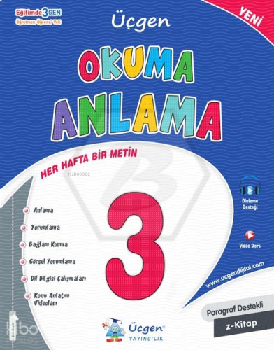 Üçgen Akademi 3. Sınıf Türkçe - Okuma Anlama - 36 Hafta