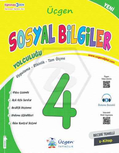 Üçgen Akademi 4. Sınıf Beceri Temelli - Sosyal Bilgiler Yolculuğu