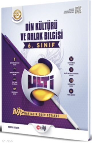 Ulti Yayınları 6. Sınıf Din Kültürü ve Ahlak Bilgisi Haftalık Ödev Föy