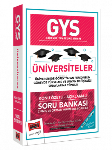 Üniversiteler Personeli İçin Görevde Yükselme Sınavlarına Yönelik GYS 