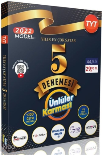 Ünlüler Karması TYT Yılın En Çok Satan 5 Denemesi