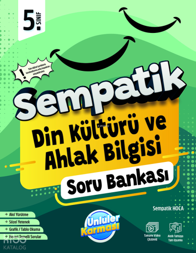 Ünlüler Karması Yayınları  5. Sınıf Sempatik Din Kültürü ve Ahlak Bilgisi Soru Bankası
