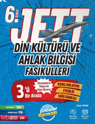 Ünlüler Karması Yayınları 6. Sınıf Jett Din Kültürü ve Ahlak Bilgisi Fasikülleri Soru Bankası