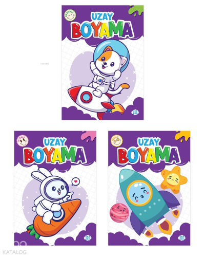 Uzay Boyama Seti (3 Kitap Takım)