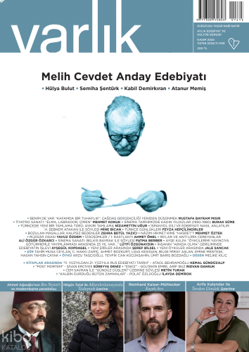 Varlık Edebiyat ve Kültür Dergisi Sayı: 1418  Kasım 2025