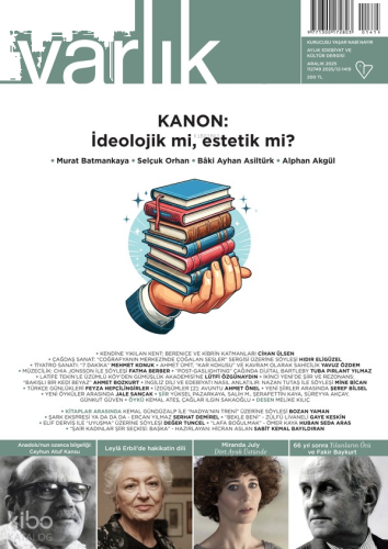 Varlık Edebiyat ve Kültür Dergisi Sayı: 1419 Aralık 2025