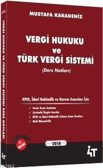 Vergi Hukuku ve Türk Vergi Sistemi; Ders Notları