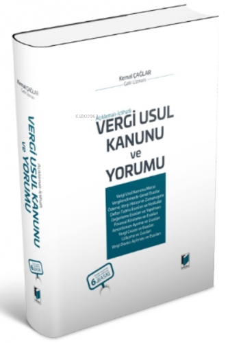 Vergi Usul Kanunu Ve Yorumu;Açıklamalı - İçtihatlı