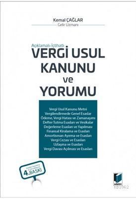 Vergi Usul Kanunu ve Yorumu Açıklamalı ve İçtihatlı