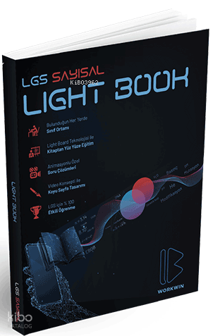 Workwin Yayınları LGS Yeni Nesil Sorular ve Detaylı Çözümlerle Lightbook Sayısal (Matematik, Fen Bilimleri)