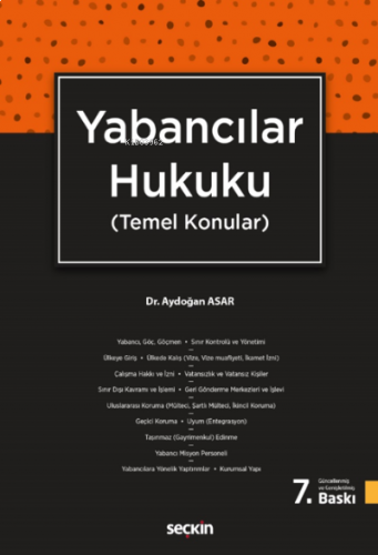 Yabancılar Hukuku;(Temel Konular)