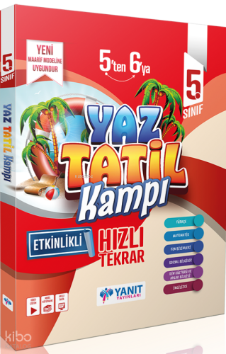 Yanıt Yayınları 5.Sınıf Etkinlikli Yaz Tatil Kitabı
