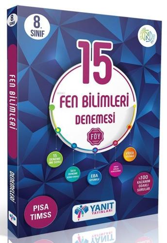 Yanıt Yayınları 8. Sınıf LGS Fen Bilimleri 15 li Branş Denemesi Yanıt