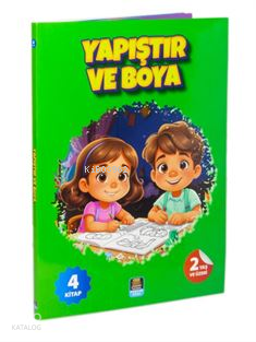 Yapıştır ve Boya Renkli Çıkartmalı İlk Yapıştırmalarım