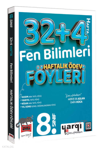 Yargı Ders Arkadaşım 8.Sınıf Fen Bilimleri 32+4 Haftalık Ödev Föyleri