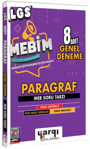 Yargı Ders Arkadaşım 8.Sınıf LGS MEBİM Paragraf 8 Adet Genel Deneme