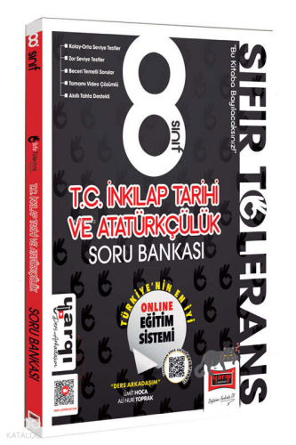 Yargı Ders Arkadaşım 8.Sınıf Sıfır Tolerans TC İnkılap Tarihi ve Atatürkçülük Soru Bankası