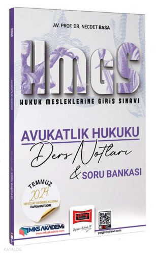 Yargı Yayınevi 2025 Hukuk Mesleklerine Giriş Sınavı Avukatlık Hukuku Ders Notları & Soru Bankası