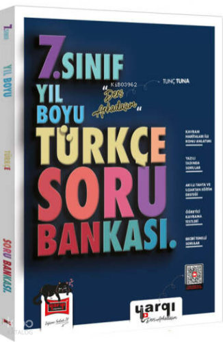 Yargı Yayınevi Ders Arkadaşım 7.Sınıf Türkçe Yıl Boyu Soru Bankası