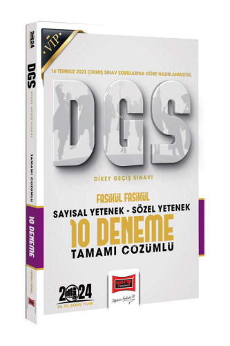 Yargı Yayınları 2024 DGS Sözel Sayısal Bölüm Tamamı Çözümlü Fasikül 10 Deneme