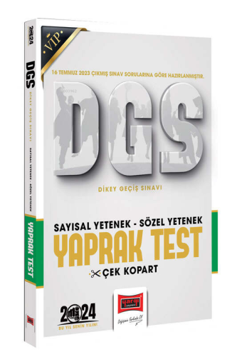 Yargı Yayınları 2024 DGS Sözel Sayısal Bölüm Yaprak Test