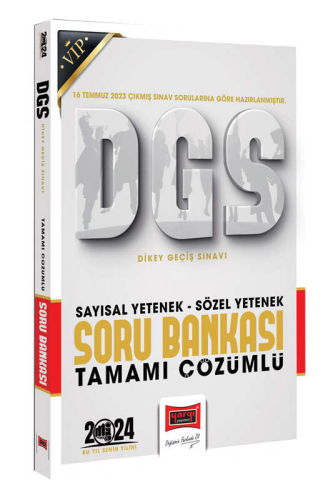 Yargı Yayınları 2024 DGS Vip Sözel Sayısal Bölüm Tamamı Çözümlü Soru Bankası