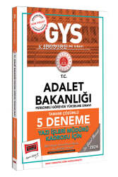 Yargı Yayınları 2024 GYS Adalet Bakanlığı Yazı İşleri Müdürü Kadrosu İçin Tamamı Çözümlü 5 Deneme
