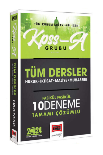 Yargı Yayınları 2024 KPSS A-Grubu Tüm Dersler Tamamı Çözümlü Fasikül 1