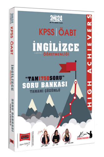 Yargı Yayınları 2024 ÖABT İngilizce Soru Bankası (Tam1750 Soru) High Achievers