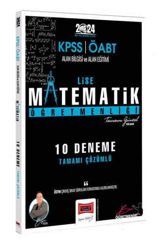 Yargı Yayınları 2024 ÖABT Lise Matematik Öğretmenliği 10 Deneme Sınavı